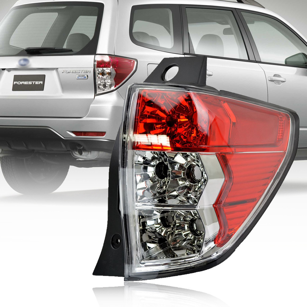 Aplicable a Subaru 09 10 11 12 Forestman semieconjunto de luz trasera izquierda y derecha luz de marcha atrás luz de freno cubierta