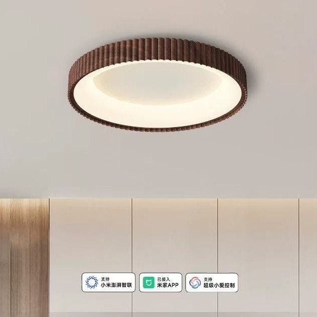 新款卧室灯北欧现代简约圆形卧室吸顶灯极简创意护眼卧室书房灯具