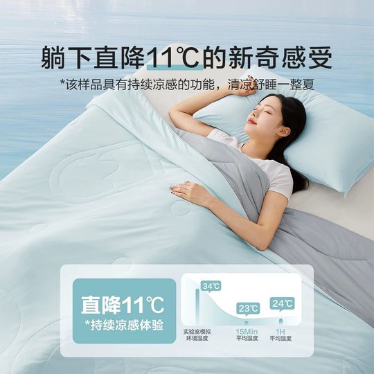 Category a Maternal and Infant Grade Summer Quilt, Cool Ice Silk Air-Conditioned Quilt, Machine Washable Summer Quilt, Pure Color Single and Double Thin Quilt Wholesale