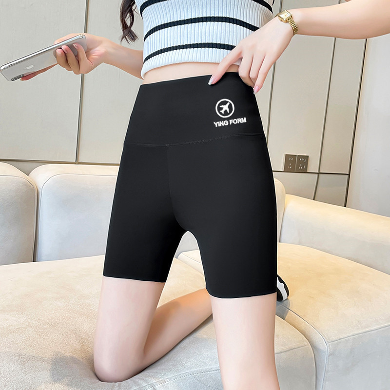 Quần legging da cá mập cho nữ chống lộ nâng mông quần short yoga mỏng bó sát mùa hè quần Barbie