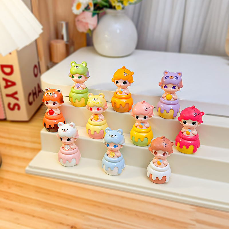 手作り装飾品ディディハニージャーかわいい人形樹脂 diy デスクトップ装飾品ライブブロードキャストブラインドボックス購入|undefined