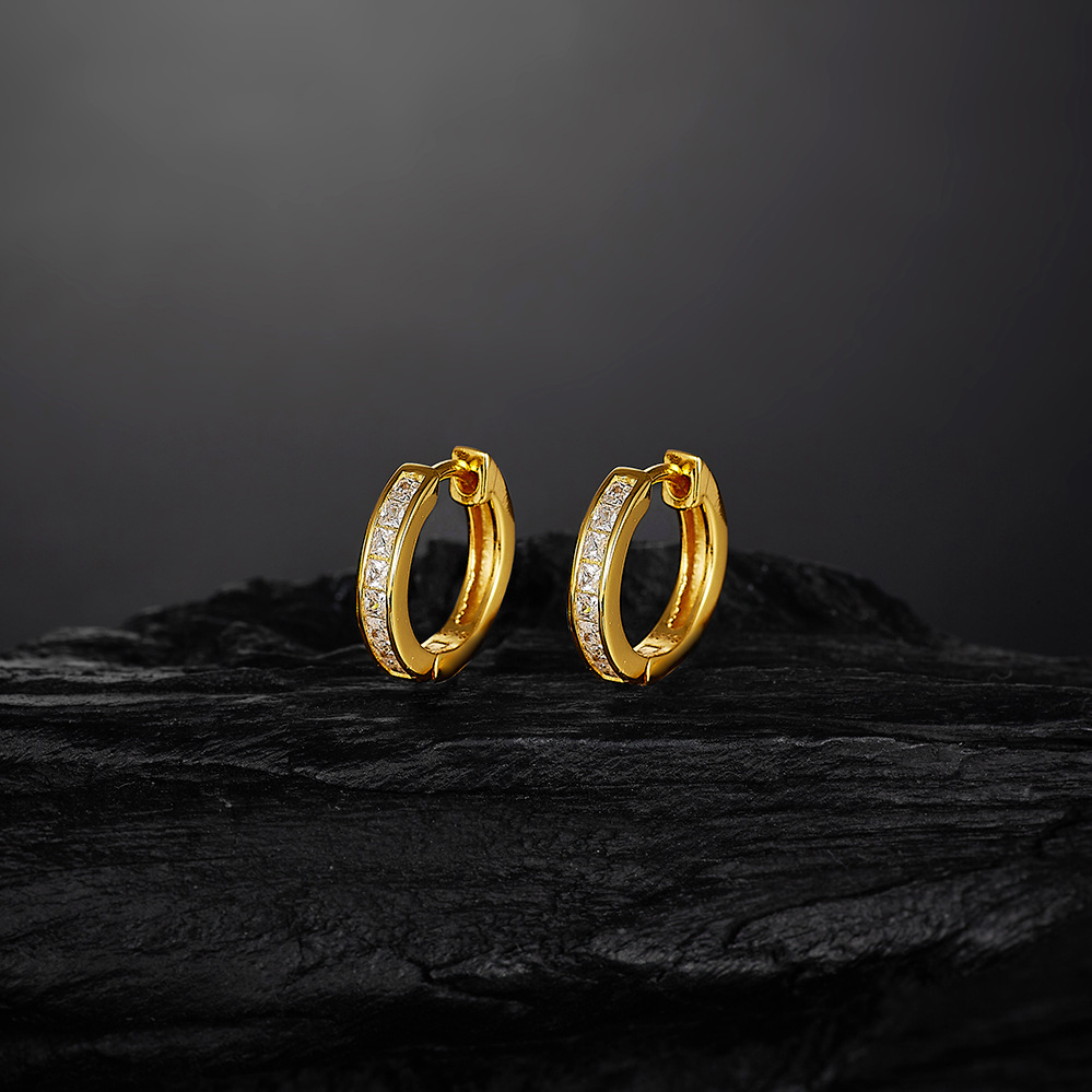 실버 세트 지르콘 골드