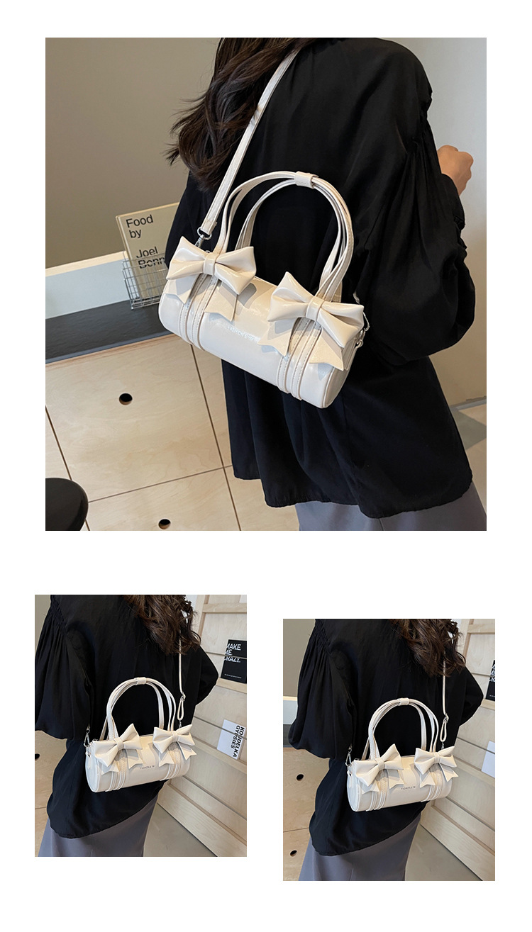 Super beliebte Nischenschleife für Damen 2024, neue, vielseitige Umhängetasche mit einer Schulter und Unterarm, zylindrischer Stocktasche_voghion.com