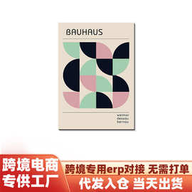 厂家直销客厅挂画高级感卧室无框画外贸直供抽象喷绘画芯海报代发