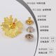 Factory Direct Sales Classy Sunflower Pearl Four-Button Snap Button Fashion Classic Metal Button Denim Shirt Accessories