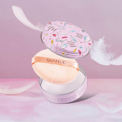 QIANLE纤乐蜜粉饼 定妆控油遮瑕防水空气素颜清透散粉晚安粉 现货|ms