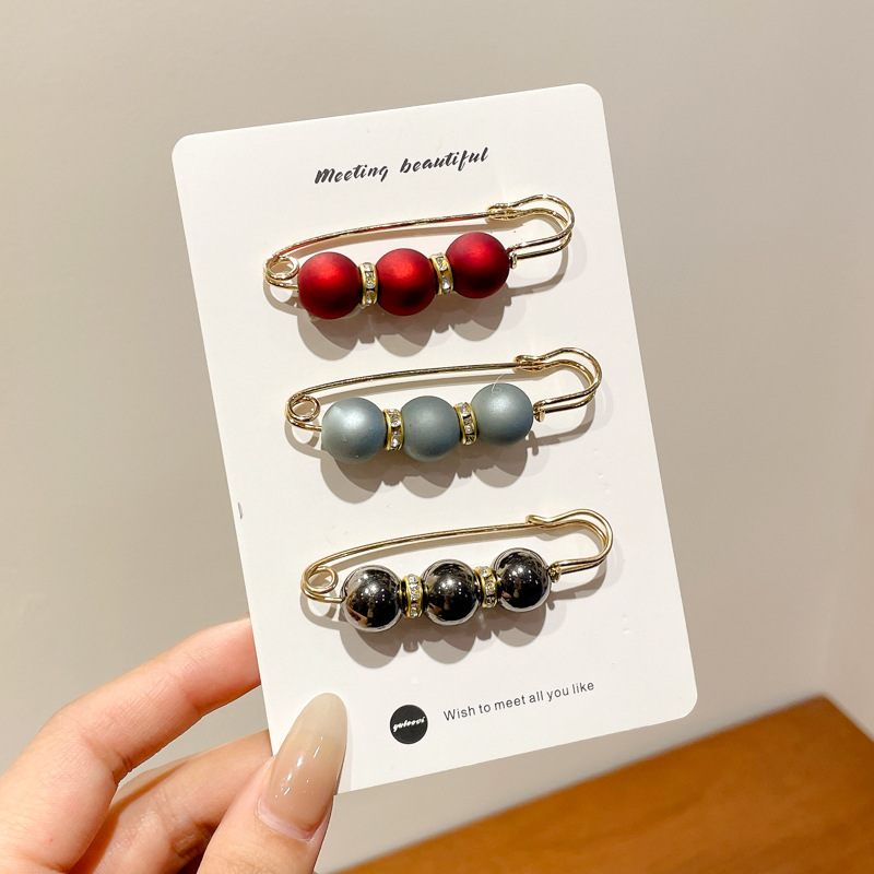 Falda con hebilla de cintura de perlas, circunferencia de cintura grande, cambio de artefacto, hebilla anti-luz, ropa, broche de diseño fijo