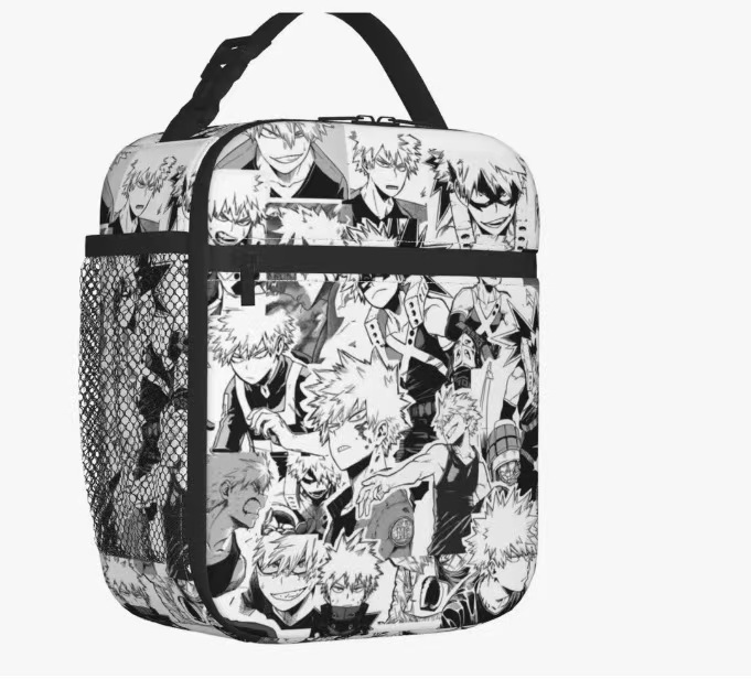 Minecraft Bolso de comida para estudiantes de primaria Minecraft Bolso de hombro portátil para niños Caja de aislamiento Bolsa de almuerzo portátil de campo