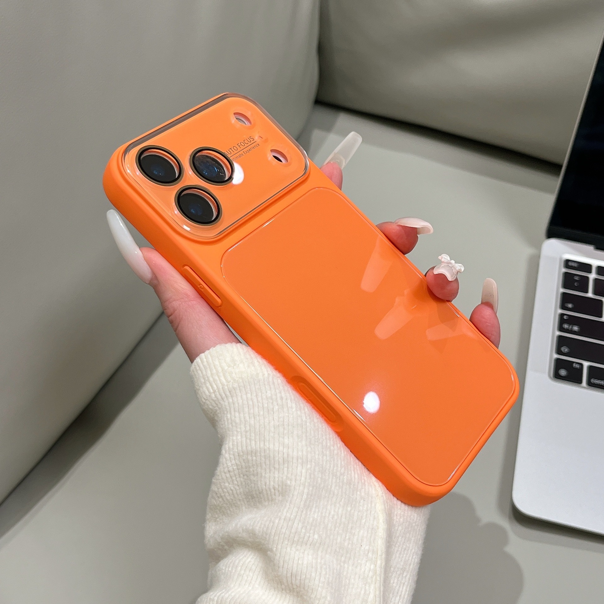 适用iPhone18promax手机壳秒变大视窗糖果色亮面玻璃苹果17保护套