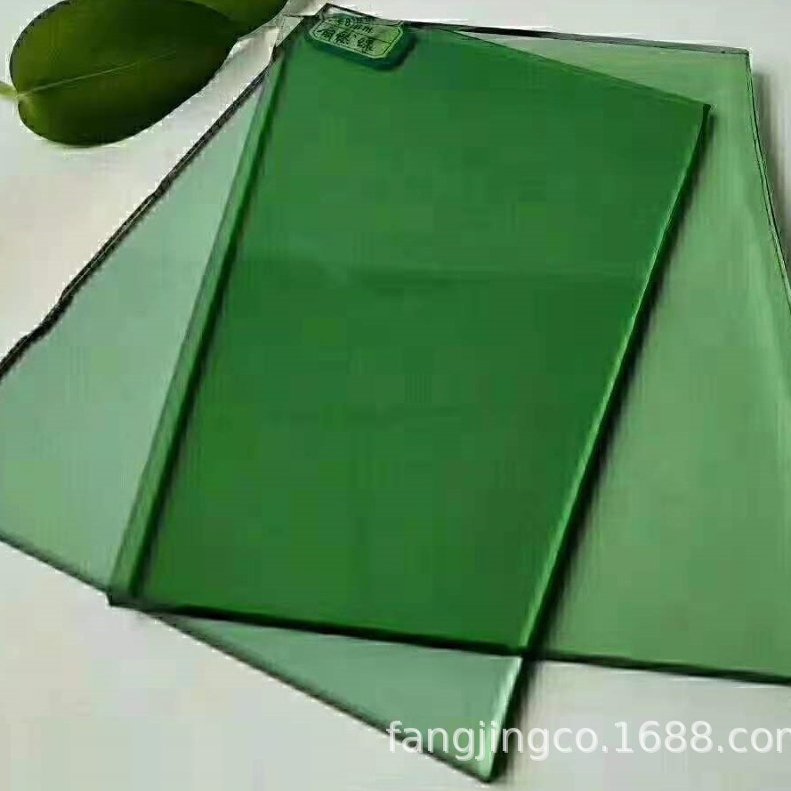 3-6mm深绿玻 自然绿 翡翠绿原片玻璃绿镀膜节能玻璃厂家自主出口