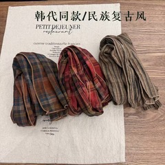 レトロ文学ストライプシルクスカーフ韓国スタイル多用途ファッションニッチスカーフ薄いリボンネックスカーフアクセサリー卸売
