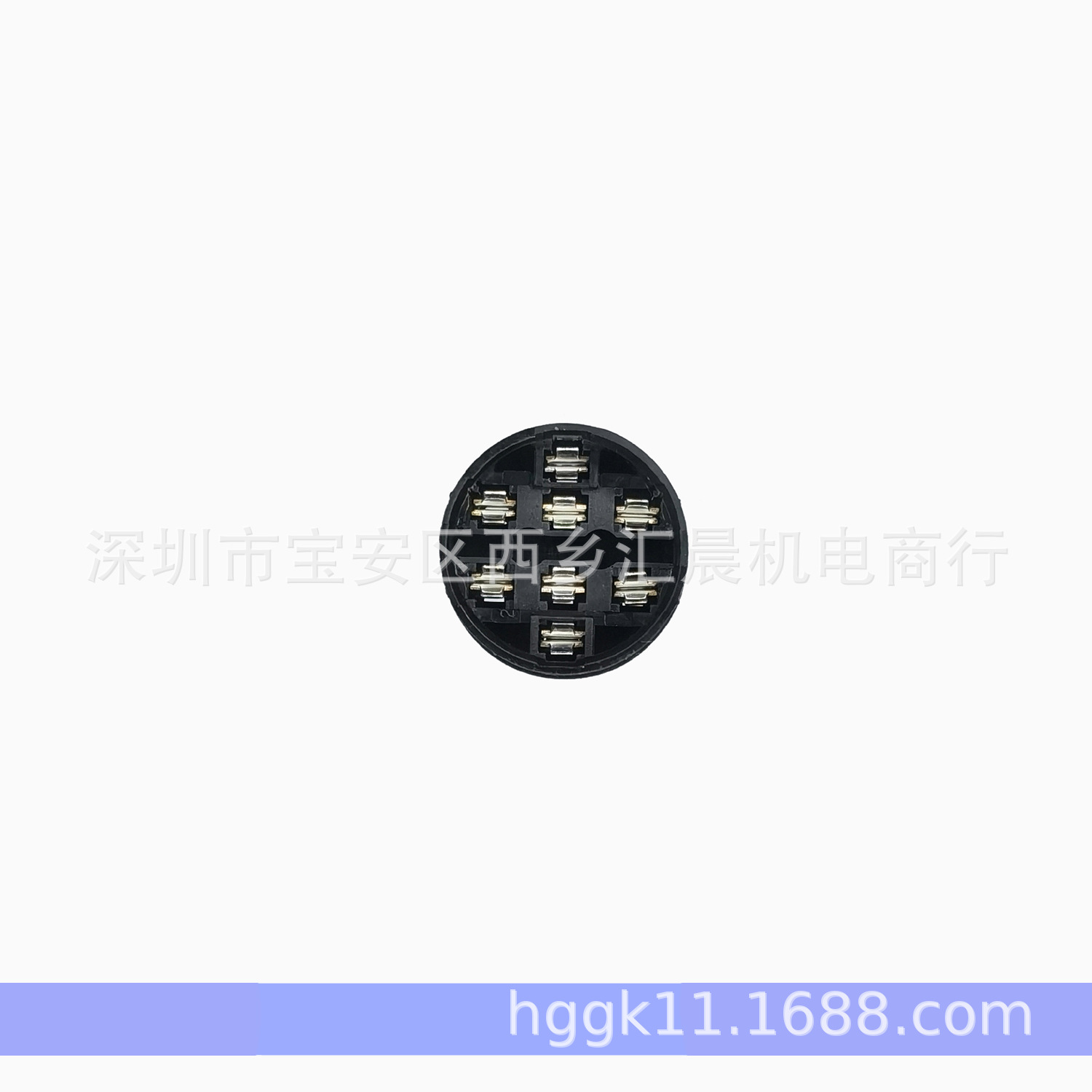 正品IDEC和泉16MM开关快插座AL-C6引脚插座