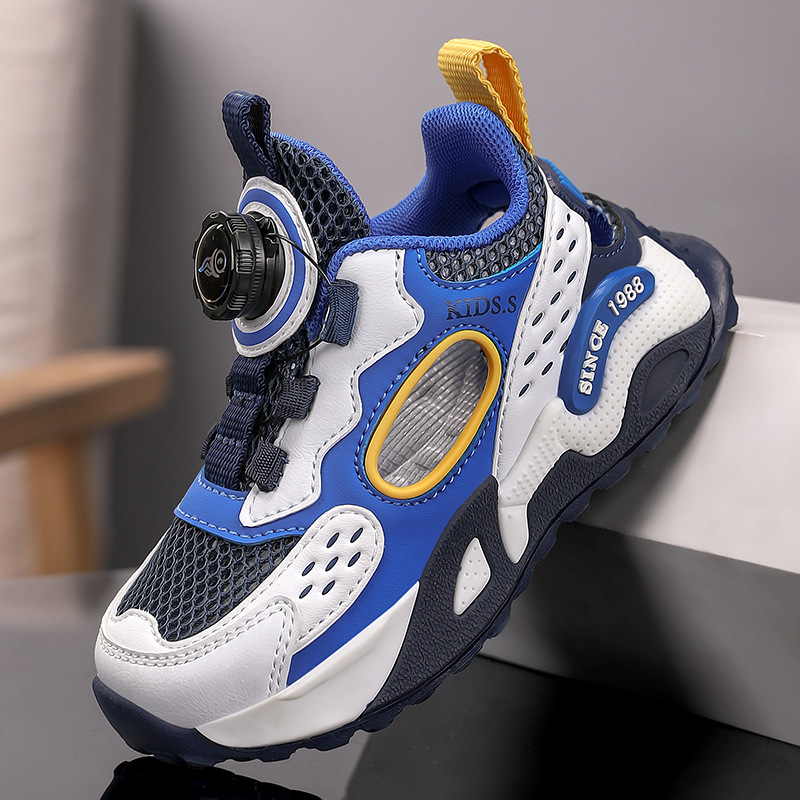 Nuevos zapatos transpirables de gran malla para hombres y mujeres, zapatos para niños con suela suave antideslizante, zapatos de correr casuales de verano para niños image 10