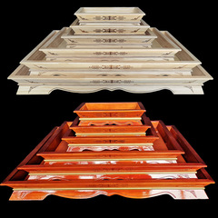 5ZV7批發蒙古特色餐具烤全羊盤手把肉盤牛羊排羊腿托盤蒙古包餐廳