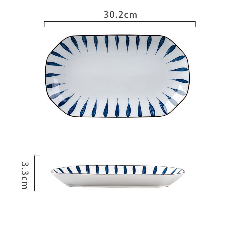 【치바】 12inch 물고기 접시