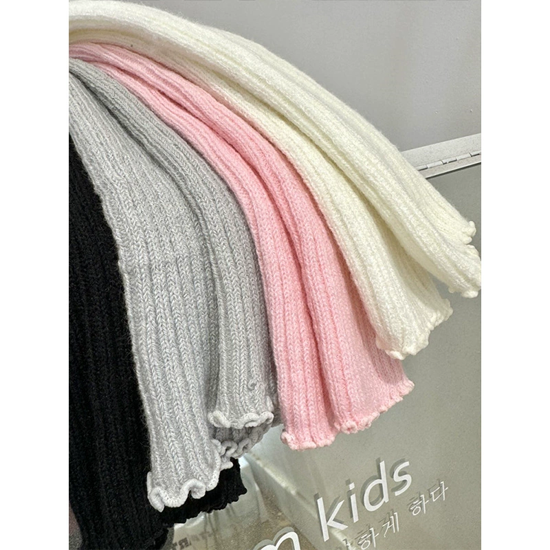 Детские носки-кубаки knitted носки покрытие для весны 2025 нового стиля школьного стиля носки модные и универсальные jk calf cover