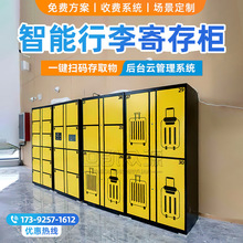 自助行李寄存柜车站21.5寸屏APP扫码识别共享储物柜智能存物柜厂