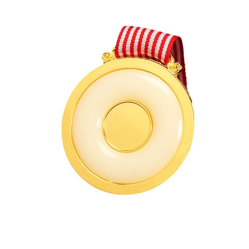 Medallas en blanco con incrustaciones de jade, medallas de oro, plata y bronce, premios metálicos con diseño de espiga de trigo para maratón, diseño gratuito, logotipo, lámina dorada.