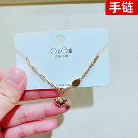 古丽.古丽S925银手链韩版混批几何形简约个性手配饰女饰品0832J