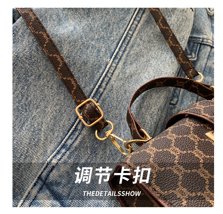 The 2024 new women's bag features a high-end texture, a niche and fashionable style, a retro and versatile small square bag, and a hand-held shoulder crossbody bag undefined