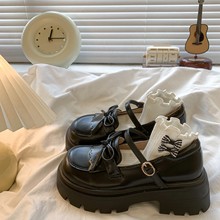 复古英伦厚底小皮鞋女2024秋季新款学院风日系jk配裙子玛丽珍单鞋