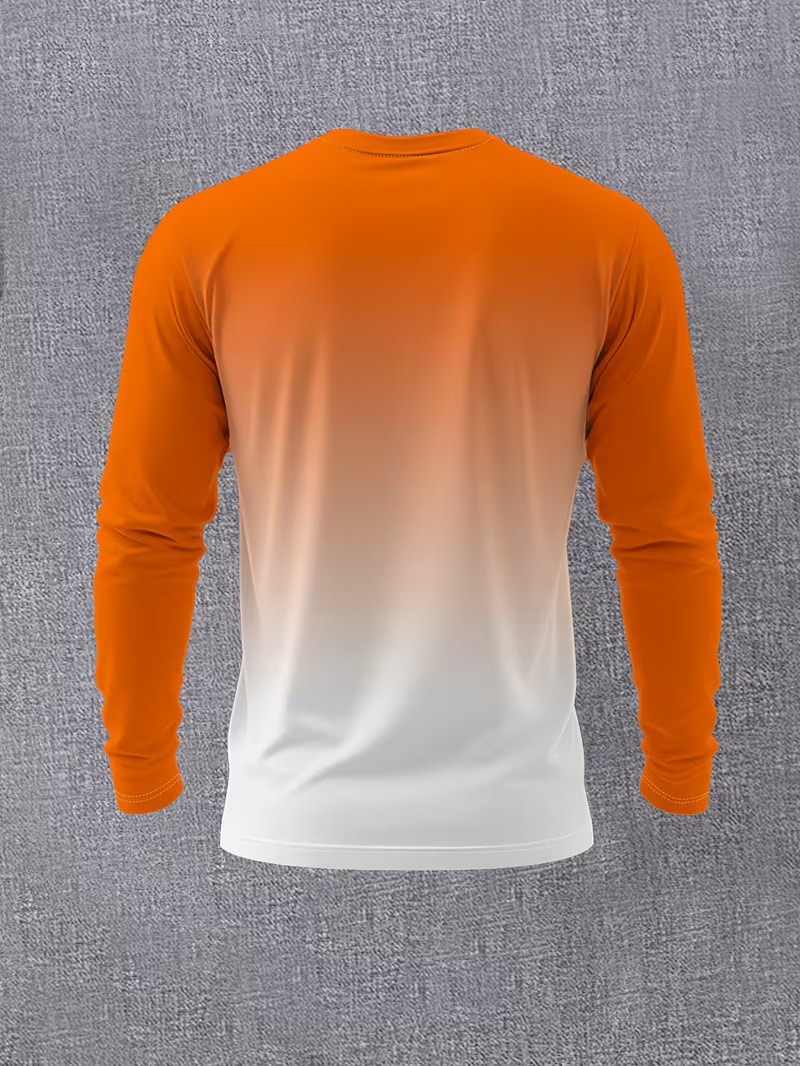 Fuente de fábrica transfronteriza piezas de impresión digital para D camiseta de manga larga deportiva ocio al aire libre transpirable