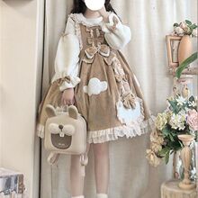 冬季加厚性感lolita秋冬OP裙子大码学生中长款