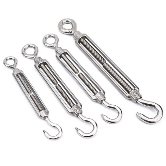 316/304不锈钢花篮螺丝钢丝绳索拉紧收紧器紧绳器紧线器花兰螺栓