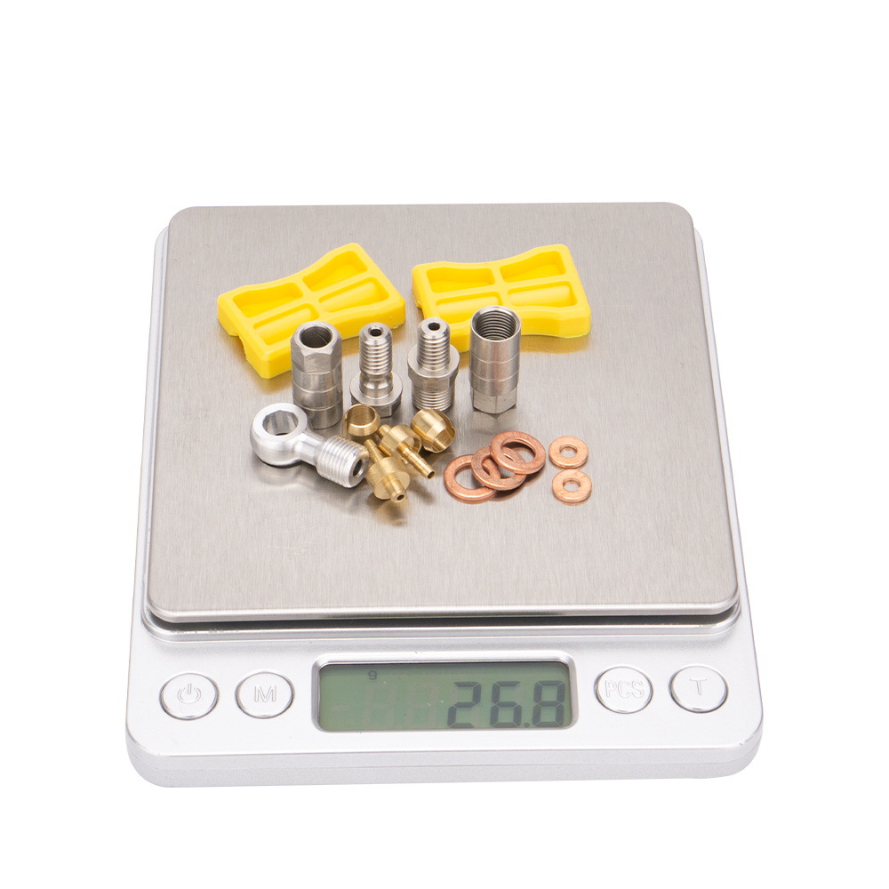 ZTTO Bicicleta de montaña Juego de juntas de tubería de aceite de freno Cabeza esférica de cinco hilos Conector hidráulico bh90bh59Hope