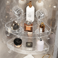 轻奢吸盘转角架三角架浴室卫生间免打孔洗漱收纳盒洗手间壁挂架钩