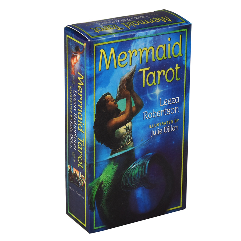 蓝绿色Mermaid Tarot 美人鱼塔罗牌