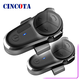 Bt-S5 Dual Machine Version Motorcycle Helmet Use Intercom Noise Reduction Bluetooth Headset Support 1 to 10 and Language Assistant Fm