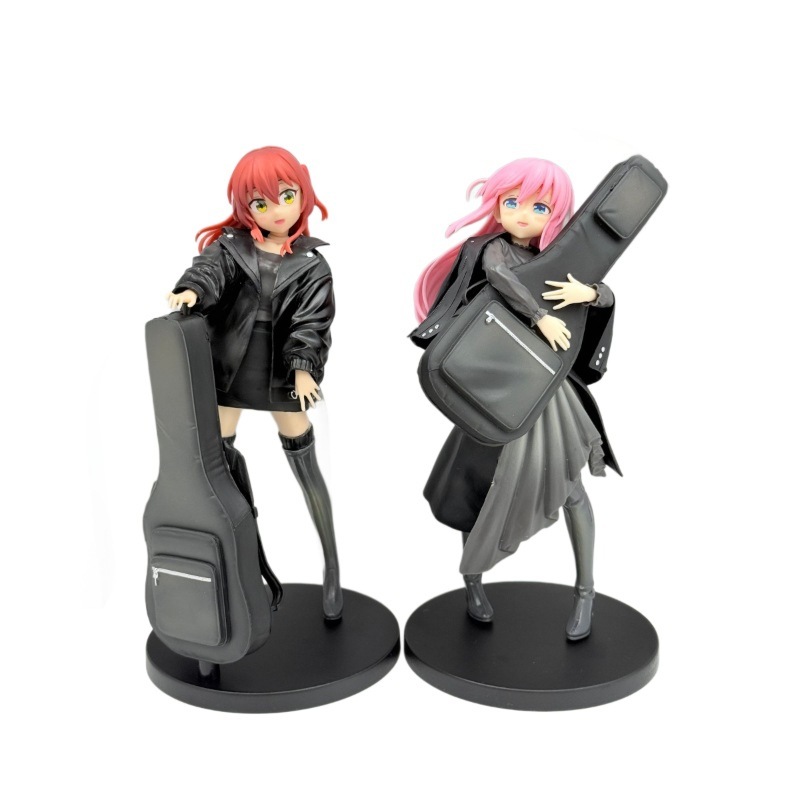 跨境新品 孤独摇滚吉他 站姿手办 二次元美少女动漫潮玩模型摆件|undefined