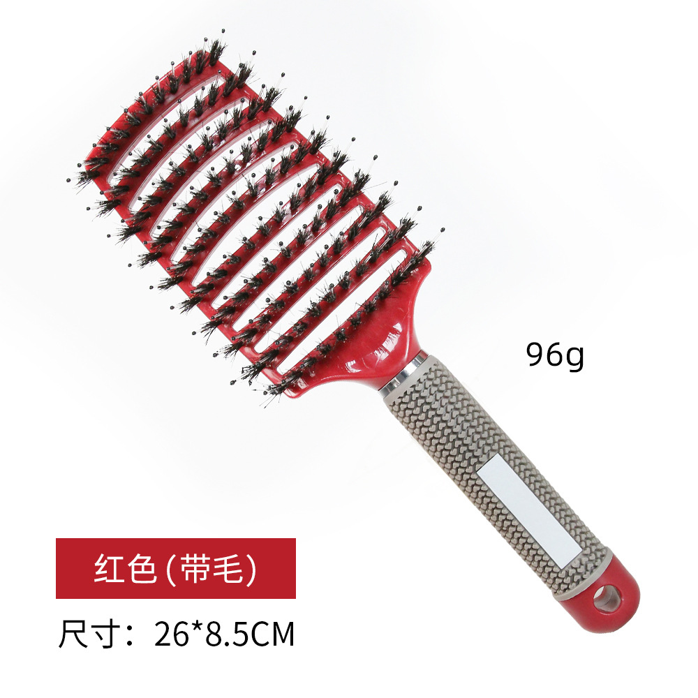 빨간 갈기 큰 굽힘 빗