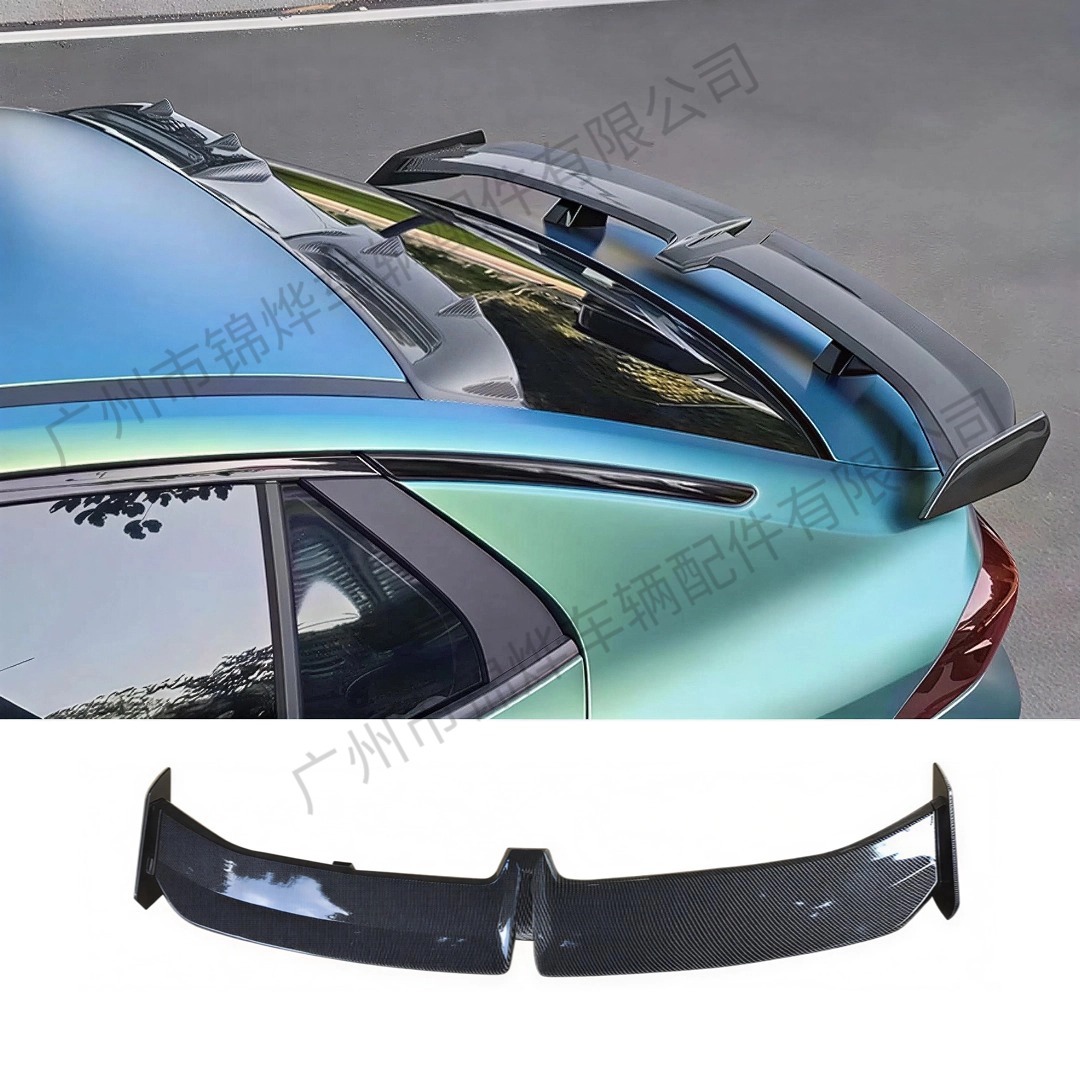 Universal Sedan Rear Wing Pro Style Abs Material Perforated Installation Rear Spoiler Wind Wing Decorative Accessory