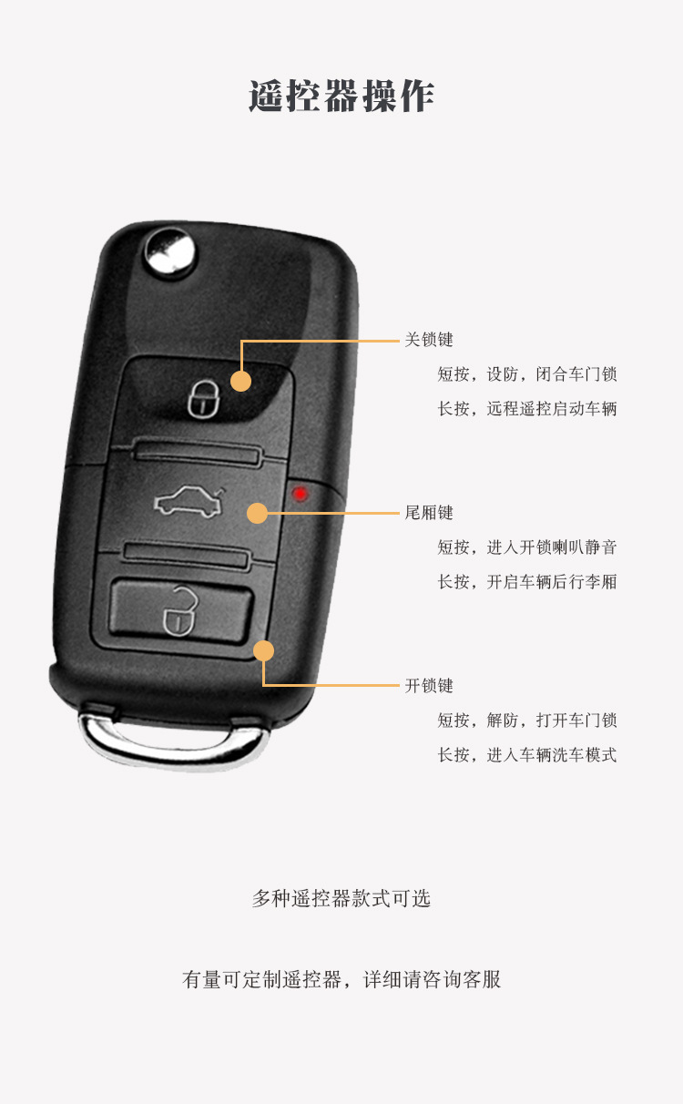 Car Anti-theft Device Mobile Phone Bluetooth Control Keyless Entry