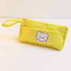Double-layer capacious high quality Japanese cute pencil case for elementary school students, for secondary school