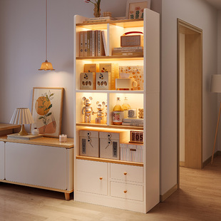 Bookshelf Rack Floor-Standing Multi-Layer Storage Bookcase Living Room Home Storage Display Cabinet Tv Cabinet Storage Rack
