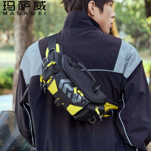 Source Factory Outdoor Trendy Cycling Waist Bag Multi-Functional Leisure Tool Crossbody Bag Mountaineering Hiking Tactical Chest Bag