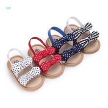 Summer Fashion Baby Sandals Baby Girl Bow Soft SoleЬ