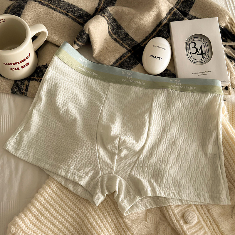 Ropa interior de los hombres bebé algodón boxers moda transpirable juventud boxers shorts niños algodón entrepierna