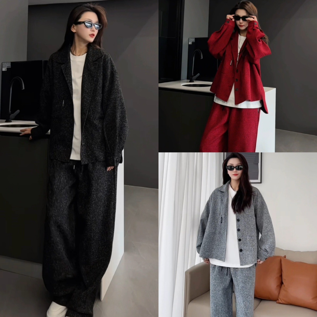 [Host Recommendation] Unisex Spring/Summer Set High-Quality Fashion Jacket and Casual Pants Couple Two-Piece Set