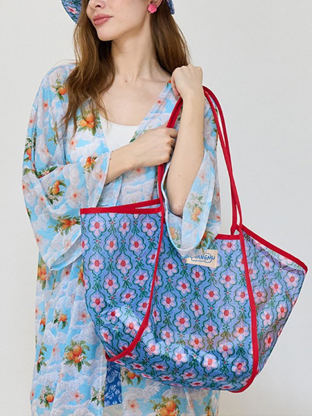 Brand summer capacious beach one-shoulder bag for swimming