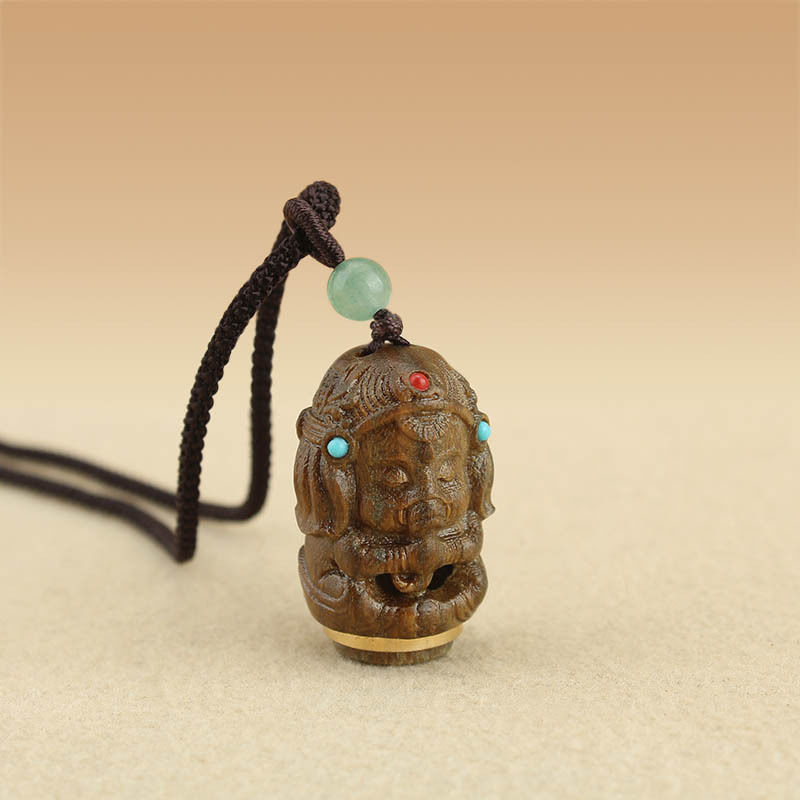 Collar de colgante de sándalo verde retro se puede abrir caja de píldoras de fragancia suéter de cadena colgante accesorios para hombres y mujeres