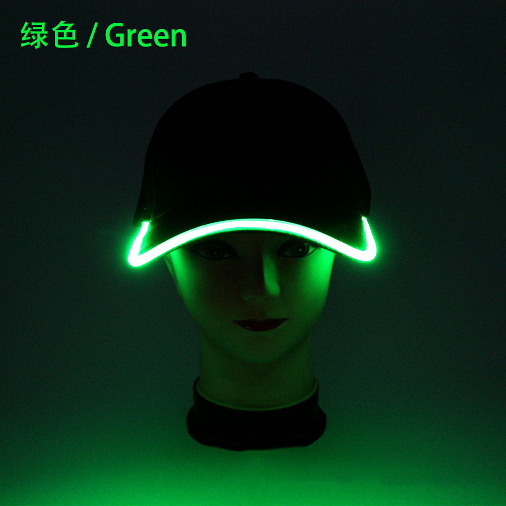Concert LED sombrero de béisbol de ocio al aire libre turismo sombrero de luz de color sombrero de bar fiesta sombrero de lengua de pato
