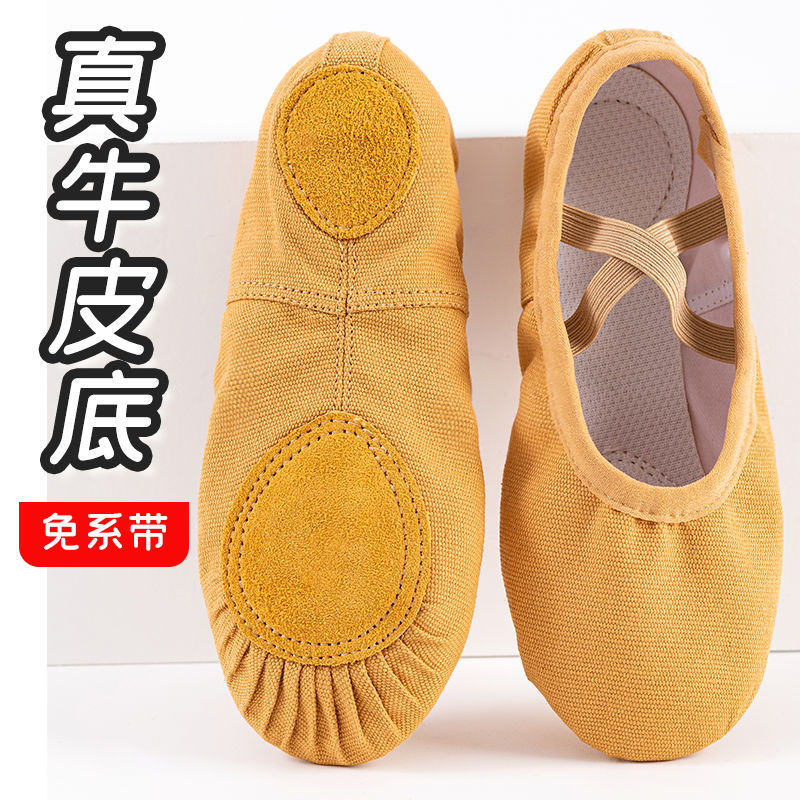 Dance Shoes for Women, Soft Soles, Adult Body Ballet Practice, Camel Color, Kidsren's Cat Claws, Men's Dance Shoes, Girls' Special Chinese Dance