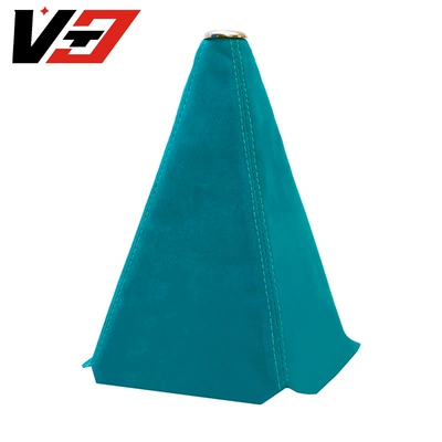 Suitable for Car Modification Dust: Cab and accessories - light-blue-suede-bright-cover-with-light-blue-thread