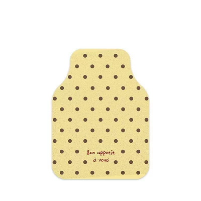 Dropshipping ins-style polka dot car Avtomobil döşəmə paspasları - yellow-cream-cocoa-single-front-row-silk-loop-5060cm