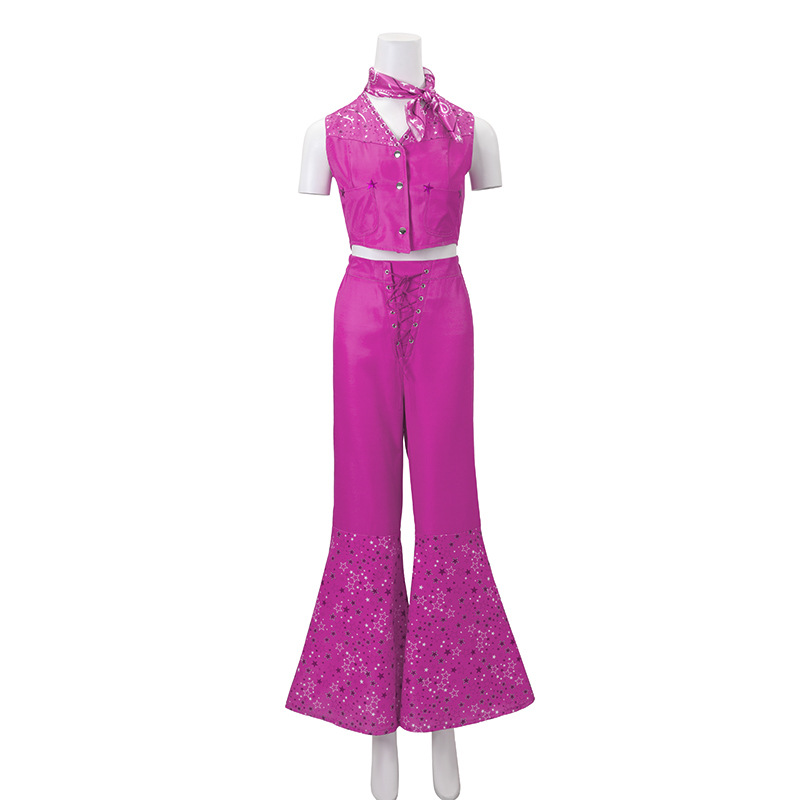 Película Barbie cos ropa Kenny traje playa vestido rosa Cosplay traje de Halloween