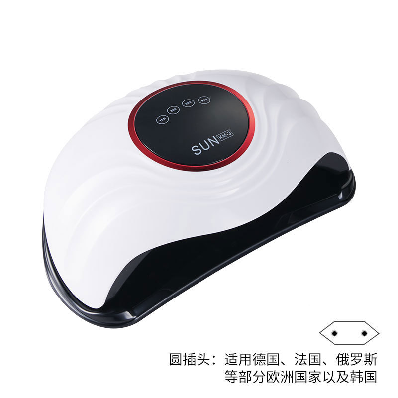 Lámpara de Uñas Transfronteriza al por Mayor, Lámpara de Fototerapia de Alta Potencia de 288W para Secado Rápido de Esmalte de Uñas en Gel, Lámpara UV Inteligente para Curado de Uñas